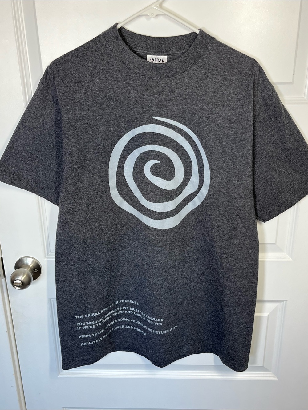 Shaka Wear Spiral Co Heavyweight Graphic Tee Gray L